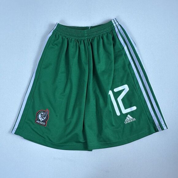 Adidas Mexico National‎ Team Shorts Youth Boys Sizes  Green Active Soccer - Picture 1 of 8